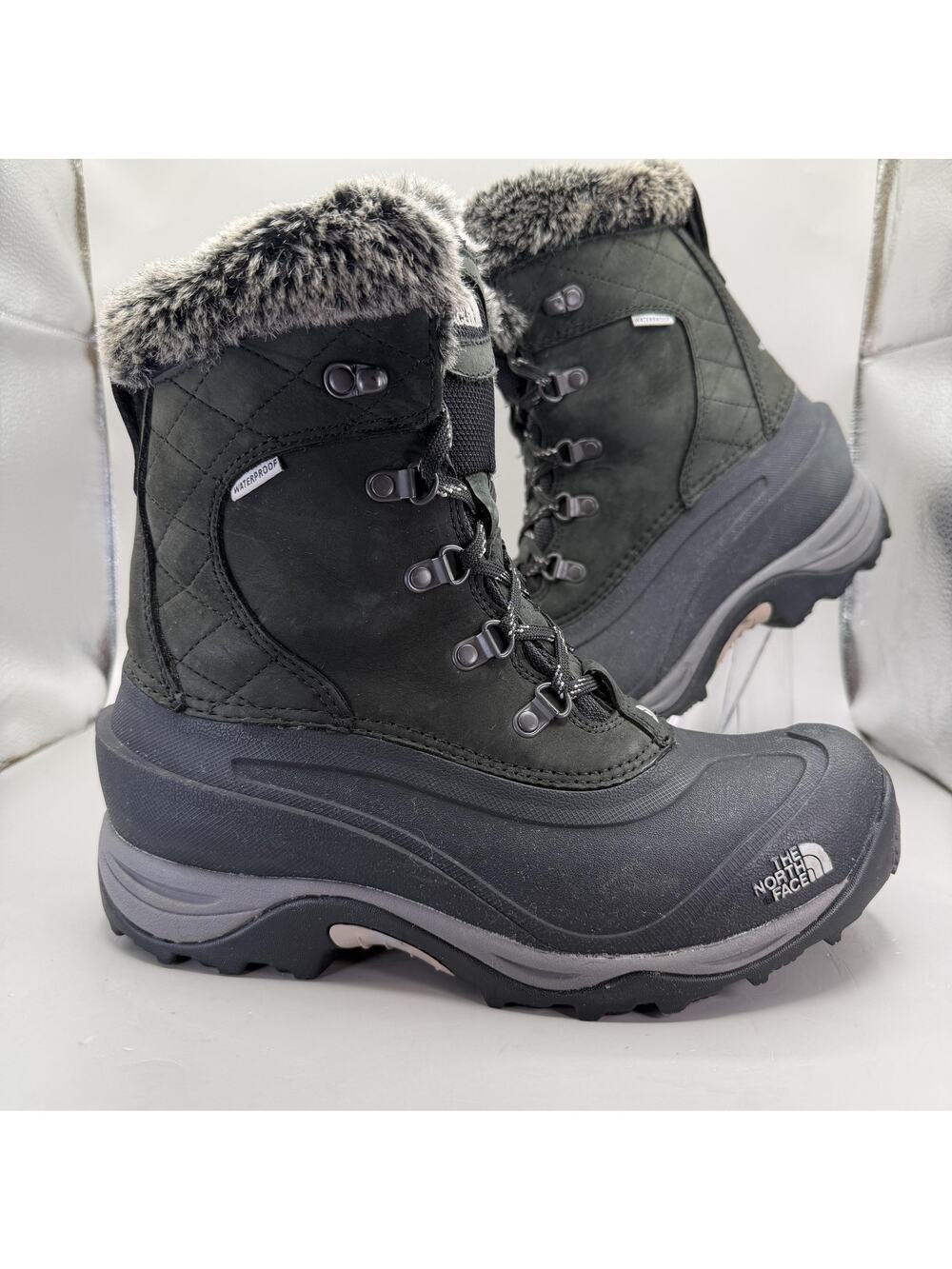 The North Face Snow McMurdo II Boots Womens Size 8.5 Black Waterproof Winter